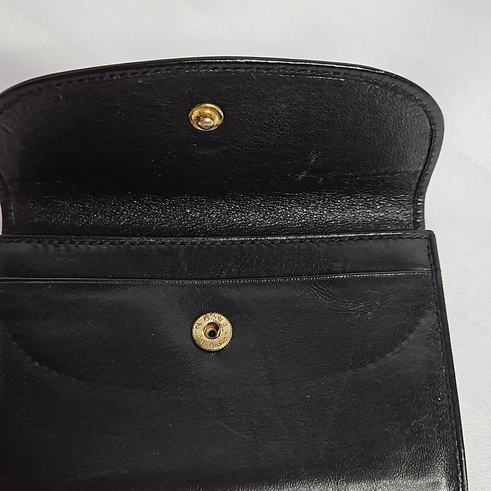 MARK CROSS 1845 BLACK LEATHER CARD CASE -MADE IN ITALY